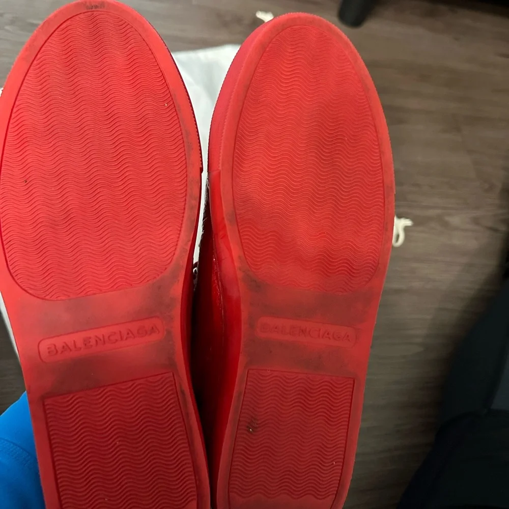 Men’s Balenciaga Red high top sneakers size 40 - Picture 9 of 9